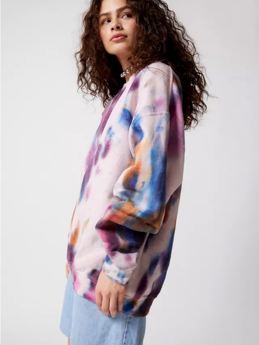 Urban Outfitters Urban Renewal Remade Tie-Dye Crewneck - Picture 3 of 4